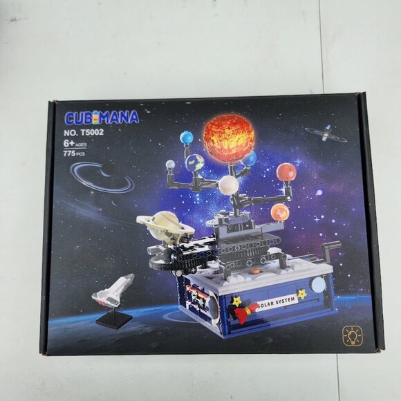 Rotatable Solar System Building Toy, 758Pcs Space  Solar System Building Kit Space Exploration  Compatible Rocket Astronomy Edu